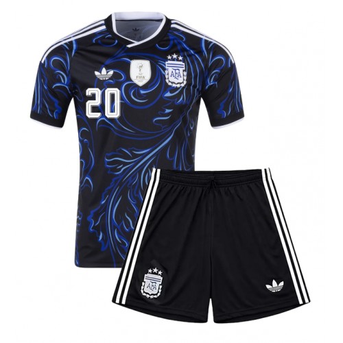 Argentina Alexis Mac Allister #20 Bortedraktsett Barn VM 2026 Korte ermer (+ Korte bukser)