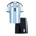 Argentina Julian Alvarez #9 Hjemmedraktsett Barn VM 2026 Korte ermer (+ Korte bukser)