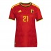 Belgia Timothy Castagne #21 Hjemmedrakt Dame VM 2026 Korte ermer