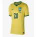 Brasil Lucas Paqueta #20 Hjemmedrakt Dame VM 2026 Korte ermer Brasil Lucas Paqueta #20 Hjemmedrakt Dame VM 2026 Korte ermer