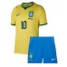 Brasil Neymar Jr #10 Hjemmedraktsett Barn VM 2026 Korte ermer (+ Korte bukser) Brasil Neymar Jr #10 Hjemmedraktsett Barn VM 2026 Korte ermer (+ Korte bukser)