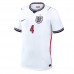 England Declan Rice #4 Hjemmedrakt VM 2026 Korte ermer