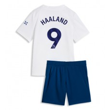 Manchester City Erling Haaland #9 Tredjedraktsett Barn 2026-27 Korte ermer (+ Korte bukser)
