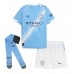 Manchester City Rayan Cherki #10 Hjemmedraktsett Barn 2025-26 Korte ermer (+ Korte bukser)