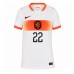 Nederland Denzel Dumfries #22 Bortedrakt Dame VM 2026 Korte ermer Nederland Denzel Dumfries #22 Bortedrakt Dame VM 2026 Korte ermer
