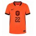 Nederland Denzel Dumfries #22 Hjemmedrakt VM 2026 Korte ermer Nederland Denzel Dumfries #22 Hjemmedrakt VM 2026 Korte ermer