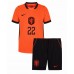 Nederland Denzel Dumfries #22 Hjemmedraktsett Barn VM 2026 Korte ermer (+ Korte bukser) Nederland Denzel Dumfries #22 Hjemmedraktsett Barn VM 2026 Korte ermer (+ Korte bukser)
