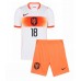 Nederland Donyell Malen #18 Bortedraktsett Barn VM 2026 Korte ermer (+ Korte bukser) Nederland Donyell Malen #18 Bortedraktsett Barn VM 2026 Korte ermer (+ Korte bukser)