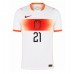Nederland Frenkie de Jong #21 Bortedrakt VM 2026 Korte ermer Nederland Frenkie de Jong #21 Bortedrakt VM 2026 Korte ermer