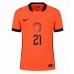 Nederland Frenkie de Jong #21 Hjemmedrakt VM 2026 Korte ermer Nederland Frenkie de Jong #21 Hjemmedrakt VM 2026 Korte ermer