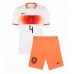 Nederland Virgil van Dijk #4 Bortedraktsett Barn VM 2026 Korte ermer (+ Korte bukser) Nederland Virgil van Dijk #4 Bortedraktsett Barn VM 2026 Korte ermer (+ Korte bukser)