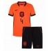 Nederland Virgil van Dijk #4 Hjemmedraktsett Barn VM 2026 Korte ermer (+ Korte bukser)