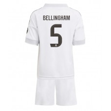 Real Madrid Jude Bellingham #5 Hjemmedraktsett Barn 2025-26 Korte ermer (+ Korte bukser)