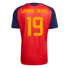 Spania Lamine Yamal #19 Hjemmedrakt VM 2026 Korte ermer Spania Lamine Yamal #19 Hjemmedrakt VM 2026 Korte ermer