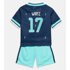 Tyskland Florian Wirtz #17 Bortedraktsett Barn VM 2026 Korte ermer (+ Korte bukser) Tyskland Florian Wirtz #17 Bortedraktsett Barn VM 2026 Korte ermer (+ Korte bukser)