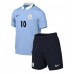 Uruguay Giorgian de Arrascaeta #10 Hjemmedraktsett Barn VM 2026 Korte ermer (+ Korte bukser)